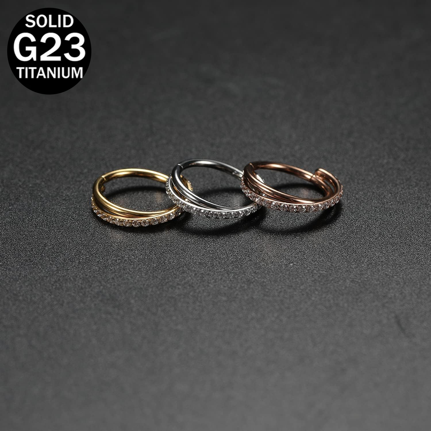 1pcs 16G Cartilage Earring Hoo - Clicker Ring Seamless recension och pris